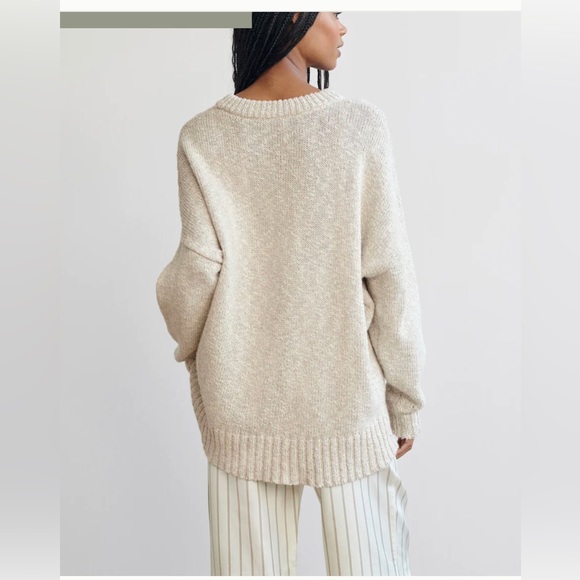 Jenni Kayne Cruise Cocoon Pullover in Natural - Picture 9 of 10